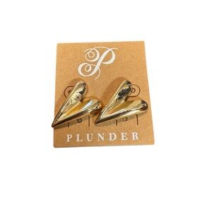 Plunder Gold Heart Earrings